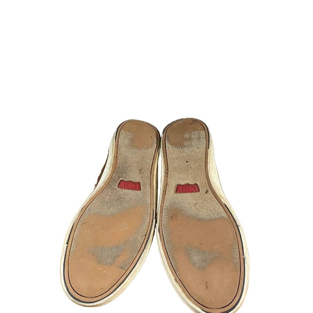 Levi’s Alpine Tumble Men’s Brown Faux Leather Stacked Lace Up Sneakers Sz 9.5 - Picture 4 of 11